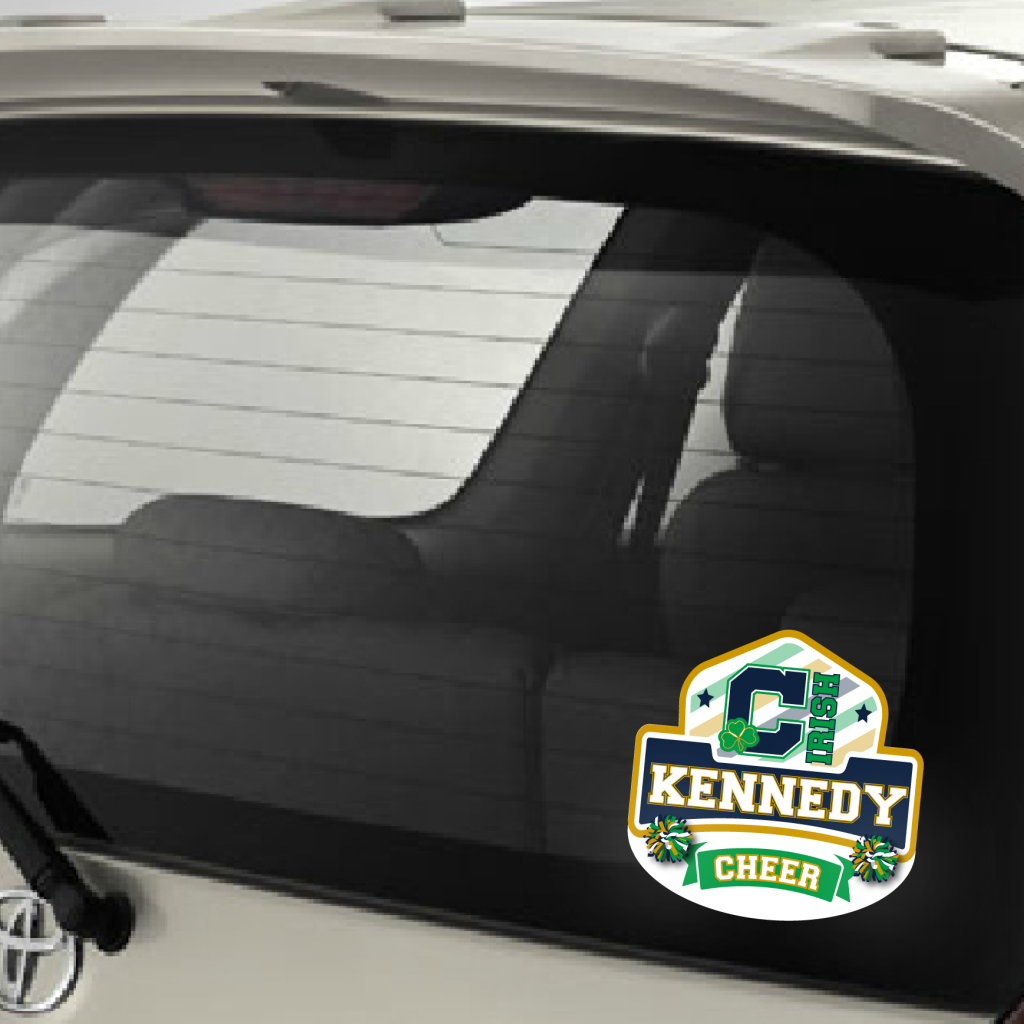 Car Decals: Shield Cut - School Spirit Place