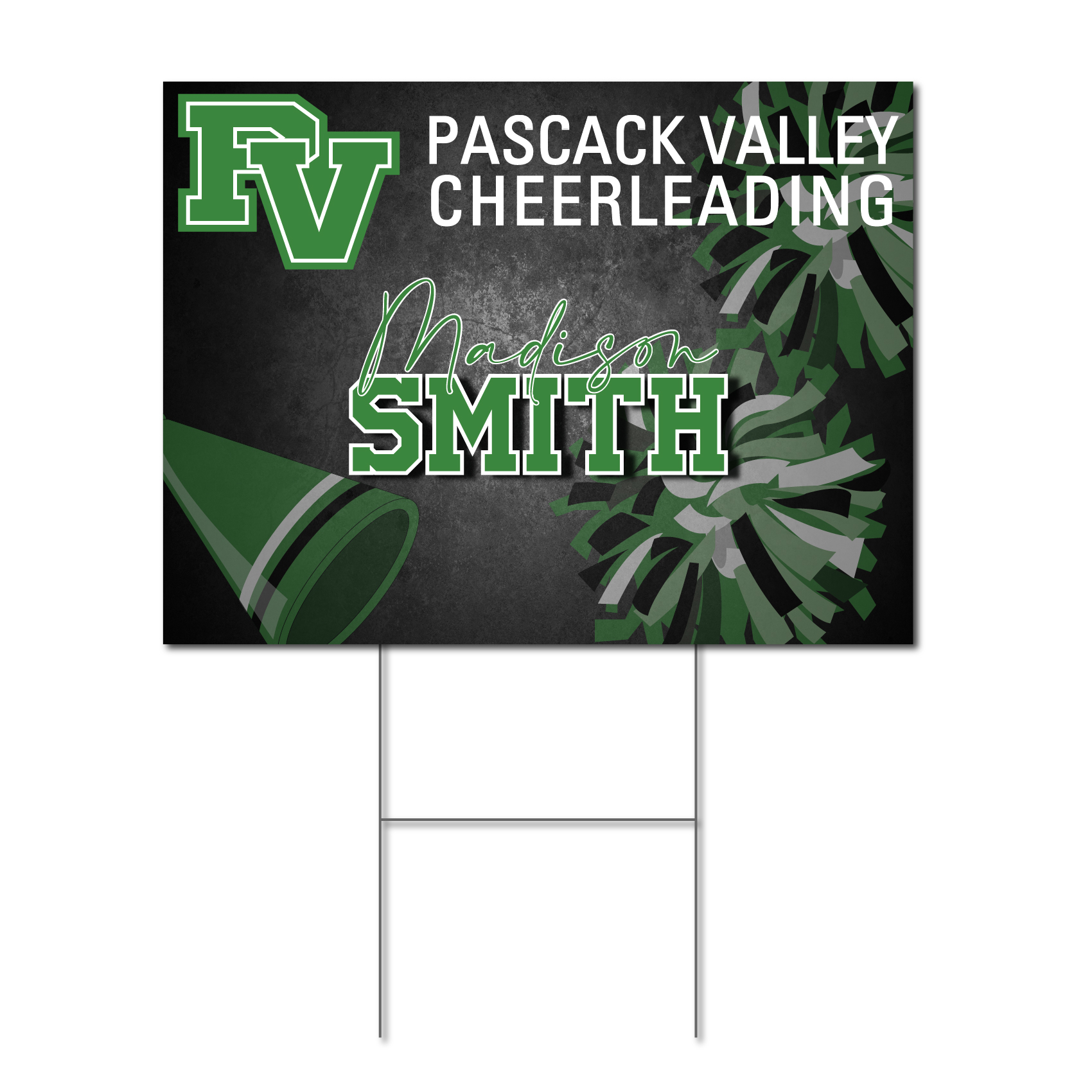 Pascack Valley Cheerleading Yard Sign – School Spirit Place