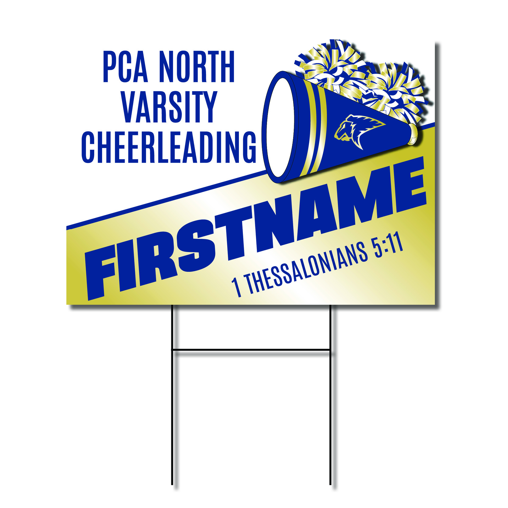 Prestonwood Christian Academy Cheerleading Yard Sign – School Spirit Place