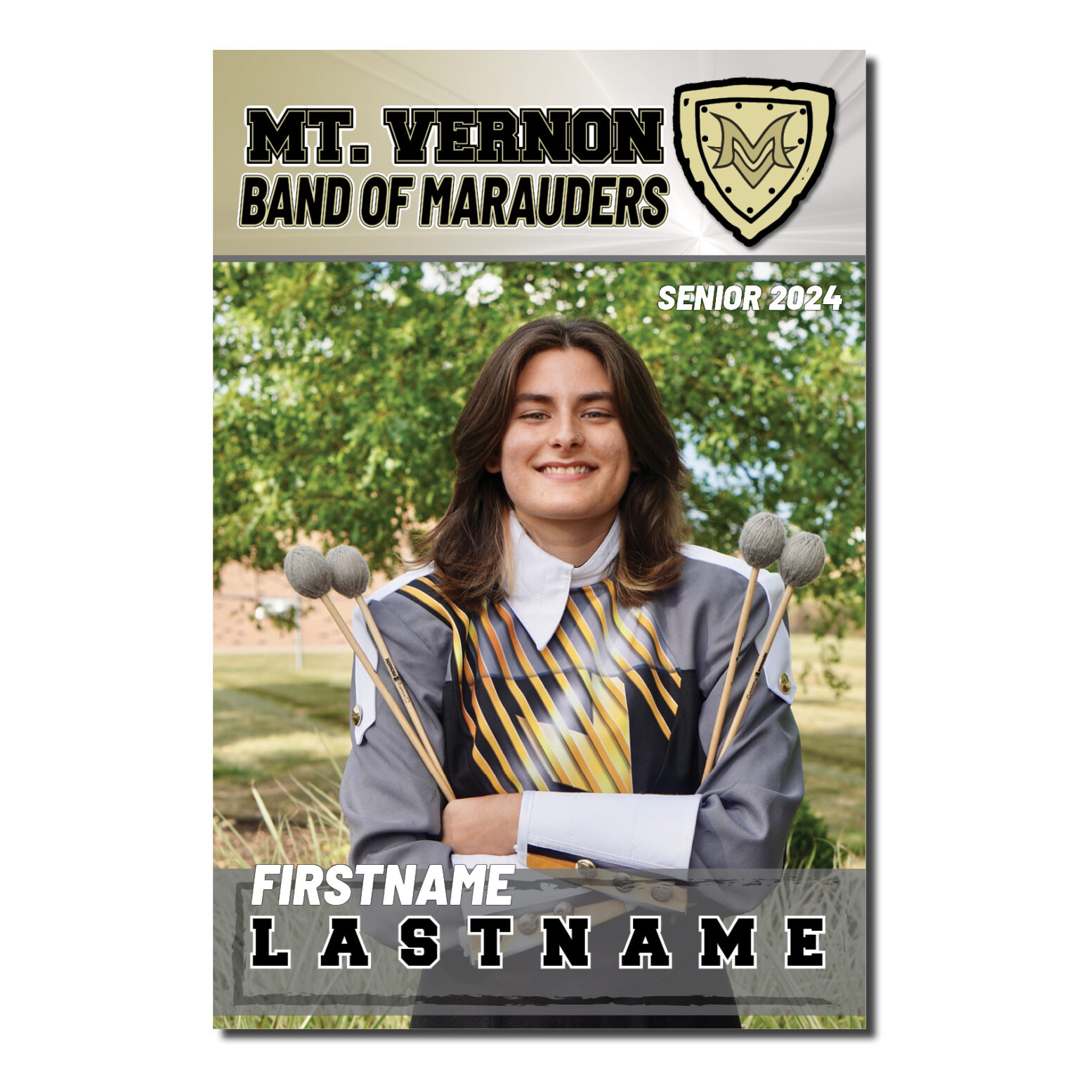 Mt Vernon Marching Band Senior Banners – School Spirit Place