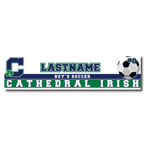 Cathedral Boy's Soccer Garage Sign
