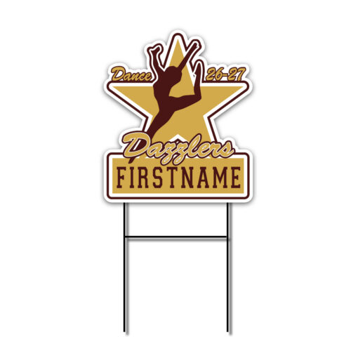 Dripping Springs Dazzlers Dance Yard Sign