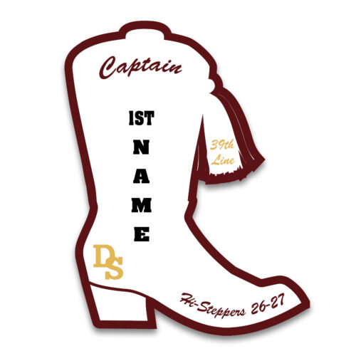 Dripping Springs Hi-Steppers Captain Decal