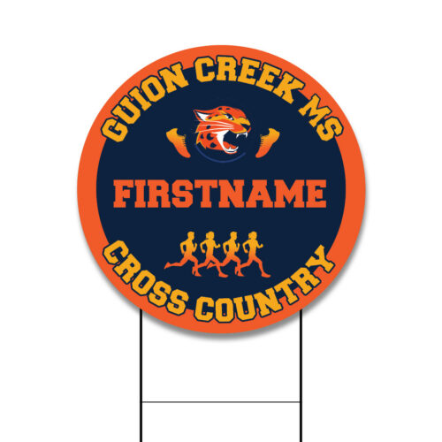 Guion Creek MS Cross Country Yard Sign