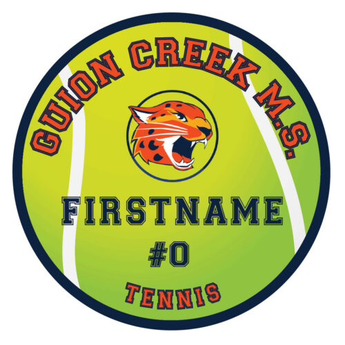 Guion Creek MS Tennis Decal