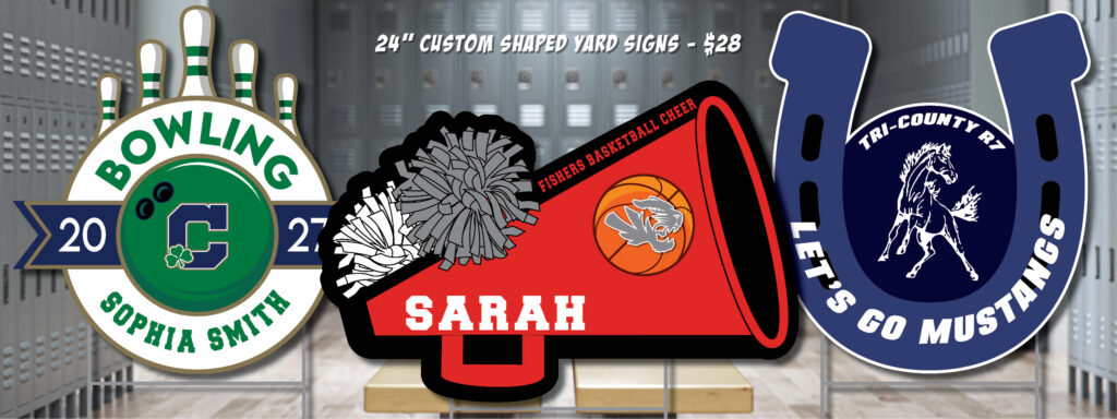 Custom Shape Yard Signs