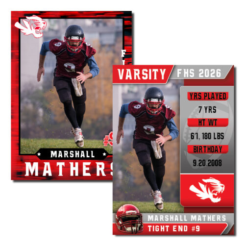 FHS Football Cards - Classic Design