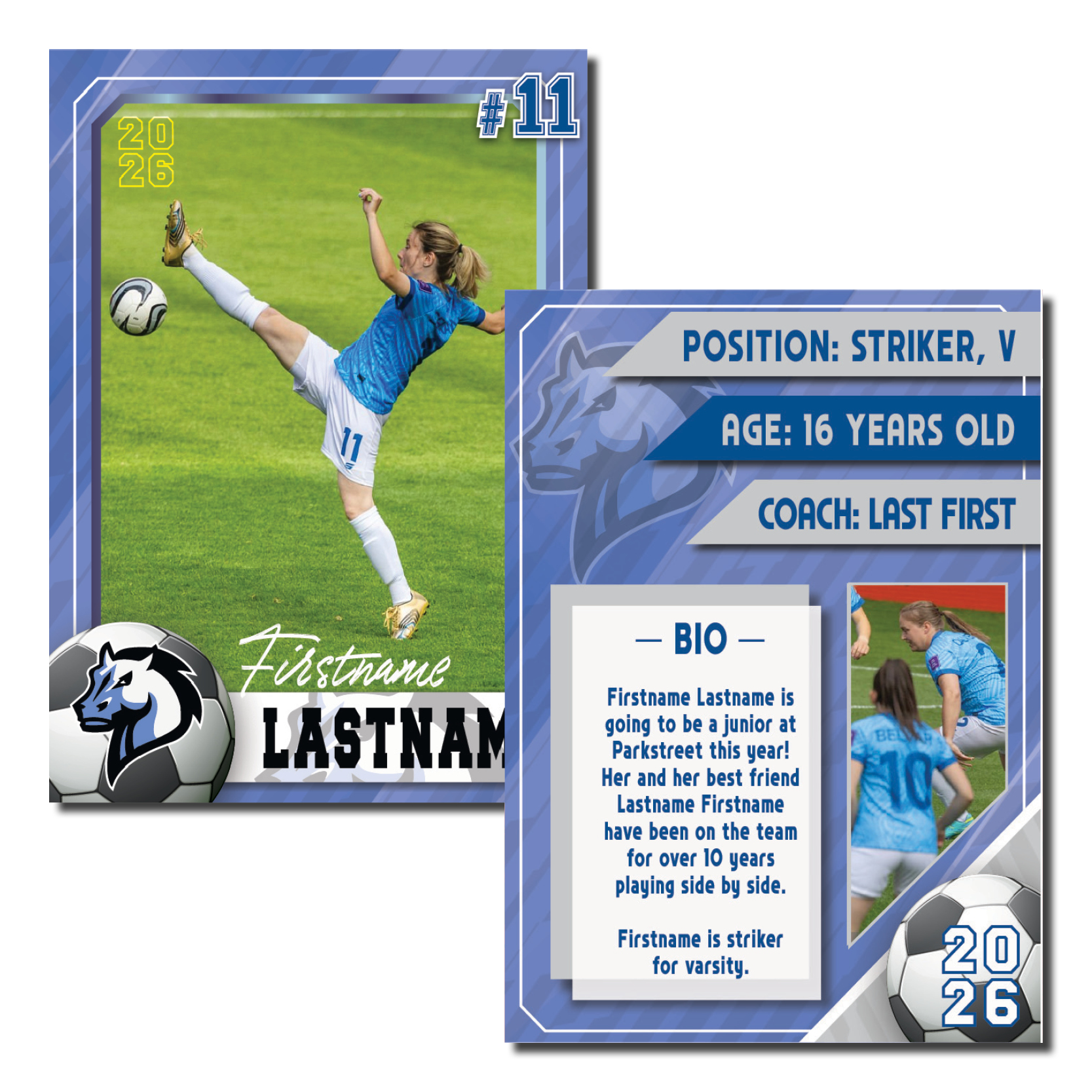 Soccer Cards - Classic Design