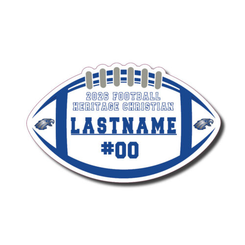 Heritage Christian Football Custom Decal