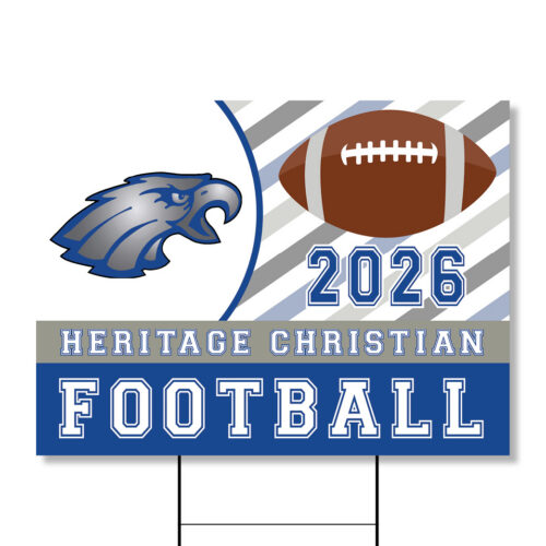 Heritage Christian GENERIC Football Yard Sign