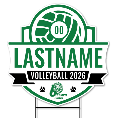 Bremen Volleyball Yard Sign